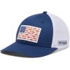 imageColumbia Unisex Adult PFG Logo Mesh Ball CapCarbonTrout Flag