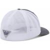 imageColumbia Unisex Adult PFG Logo Mesh Ball CapGrill HeatherWhiteUS Fish Flag