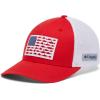 imageColumbia Unisex Adult PFG Logo Mesh Ball CapRed SparkWhiteUS Fish
