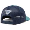 imageColumbia Unisex Adult PFG Logo Mesh Ball CapTranquil Teal  Collegiate Navy