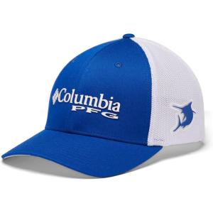 imageColumbia Unisex Adult PFG Logo Mesh Ball CapBlue MacawWhiteMarlin