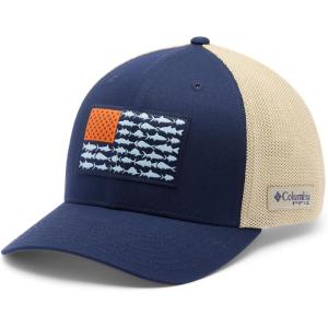 imageColumbia Unisex Adult PFG Logo Mesh Ball CapCollegiate NavyFish Flag