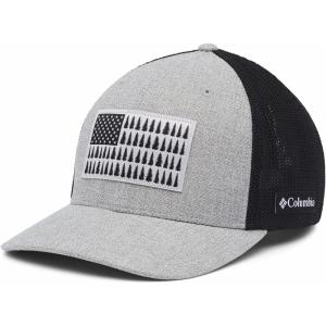 imageColumbia Unisex Adult PFG Logo Mesh Ball CapColumbia Grey HeatherBlack