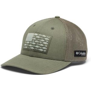 imageColumbia Unisex Adult PFG Logo Mesh Ball CapCypressBass Flag