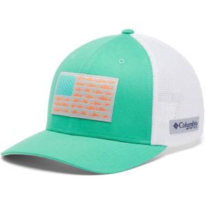 imageColumbia Unisex Adult PFG Logo Mesh Ball CapElectric TurquoiseWhiteCool Grey