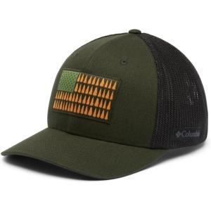 imageColumbia Unisex Adult PFG Logo Mesh Ball CapGreenscapeBlack