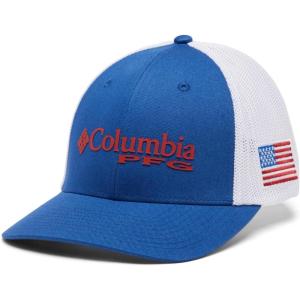 imageColumbia Unisex Adult PFG Logo Mesh Ball CapMountain BlueUs Flag