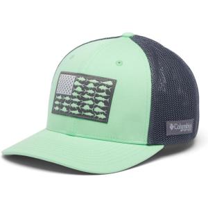 imageColumbia Unisex Adult PFG Logo Mesh Ball CapOcean MintCity GreyOffshore Slam Fla