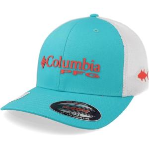 imageColumbia Unisex Adult PFG Logo Mesh Ball CapOcean TealCorange