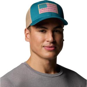 imageColumbia Unisex Adult PFG Logo Mesh Ball CapRiver BlueCanoe