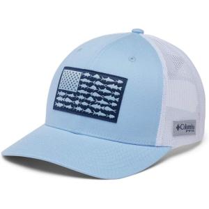 imageColumbia Unisex Adult PFG Logo Mesh Ball CapSailWhiteFish Flag