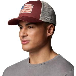 imageColumbia Unisex Adult PFG Logo Mesh Ball CapSpiceDark Stone