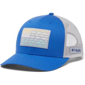 imageColumbia Unisex Adult PFG Logo Mesh Ball CapVivid BlueCool Grey