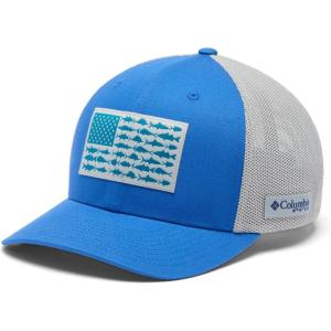 imageColumbia Unisex Adult PFG Logo Mesh Ball CapVivid BlueCool GreyUs Fish Flag