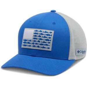 imageColumbia Unisex Adult PFG Logo Mesh Ball CapVivid BlueFish Flag
