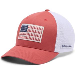 imageColumbia Unisex Adult PFG Logo Mesh Ball CapWashed Red