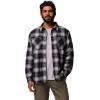 imageColumbia Mens Cornell Woods Fleece Lined Shirt JacketBlack Lumberjack Tartan
