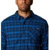 imageColumbia Mens Cornell Woods Fleece Lined Shirt JacketBright Indigo Medium Tartan