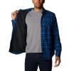 imageColumbia Mens Cornell Woods Fleece Lined Shirt JacketBright Indigo Medium Tartan