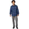 imageColumbia Mens Cornell Woods Fleece Lined Shirt JacketCollegiate Navy Buffalo Tartan