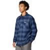 imageColumbia Mens Cornell Woods Fleece Lined Shirt JacketCollegiate Navy Buffalo Tartan
