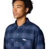 imageColumbia Mens Cornell Woods Fleece Lined Shirt JacketCollegiate Navy Buffalo Tartan