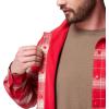 imageColumbia Mens Cornell Woods Fleece Lined Shirt JacketMountain Red Lumberjack Tartan