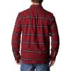 imageColumbia Mens Cornell Woods Fleece Lined Shirt JacketRed Jasper Windowpane