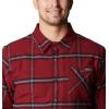 imageColumbia Mens Cornell Woods Fleece Lined Shirt JacketRed Jasper Windowpane