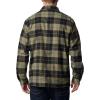 imageColumbia Mens Cornell Woods Fleece Lined Shirt JacketStone GreenDark Stone Woodsman Tartan