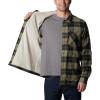 imageColumbia Mens Cornell Woods Fleece Lined Shirt JacketStone GreenDark Stone Woodsman Tartan
