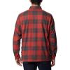 imageColumbia Mens Cornell Woods Fleece Lined Shirt JacketWarp RedDelta Woodsman Tartan