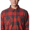 imageColumbia Mens Cornell Woods Fleece Lined Shirt JacketWarp RedDelta Woodsman Tartan