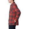 imageColumbia Mens Cornell Woods Fleece Lined Shirt JacketWarp RedDelta Woodsman Tartan