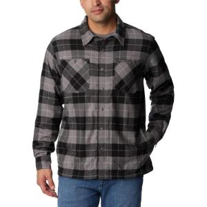 imageColumbia Mens Cornell Woods Fleece Lined Shirt JacketCity GreyBlue Stone Woodsman Tartan