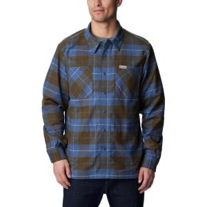 imageColumbia Mens Cornell Woods Fleece Lined Shirt JacketDark MountainShasta Woodsman Tartan
