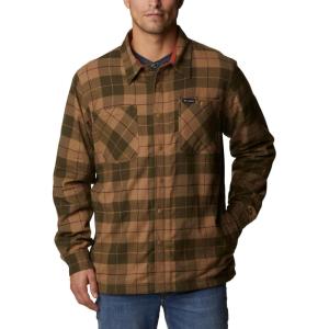 imageColumbia Mens Cornell Woods Fleece Lined Shirt JacketDeltaWarp Red Woodsman Tartan