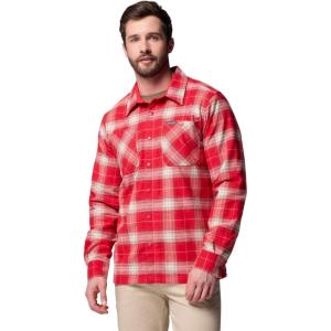 imageColumbia Mens Cornell Woods Fleece Lined Shirt JacketMountain Red Lumberjack Tartan