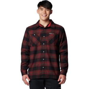 imageColumbia Mens Cornell Woods Fleece Lined Shirt JacketSpice Buffalo Tartan