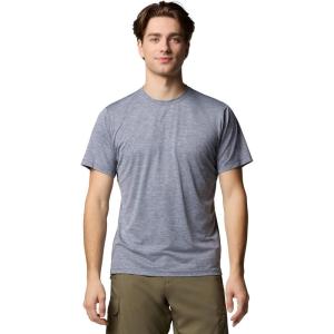 imageColumbia Mens Tech Trail Utility Short Sleeve CrewCollegiate Navy Heather