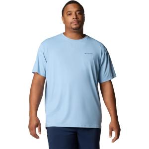imageColumbia Mens Tech Trail Utility Short Sleeve CrewRipple Blue