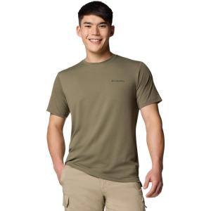 imageColumbia Mens Tech Trail Utility Short Sleeve CrewStone Green
