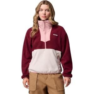 imageColumbia womens Sequoia Grove Half Zip FleeceRich WineDark StoneEraser Pink
