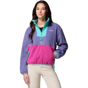 imageColumbia womens Sequoia Grove Half Zip FleeceStormwatchFuchsiaDolphin
