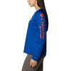 imageColumbia NCAA Womens Collegiate Tidal Tee Ls ShirtFla  Azul  Spark Orange