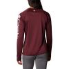 imageColumbia NCAA Womens Collegiate Tidal Tee Ls ShirtTam  Deep Maroon  White