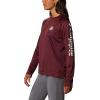 imageColumbia NCAA Womens Collegiate Tidal Tee Ls ShirtTam  Deep Maroon  White