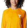 imageColumbia NCAA Womens Collegiate Tidal Tee Ls ShirtUt  Solarize  White