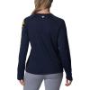 imageColumbia NCAA Womens Collegiate Tidal Tee Ls ShirtWv  Collegiate NavyMlb Gold