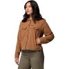 imageColumbia womens Blue Point Creek Short Corduroy Shirt JacketCamel Brown